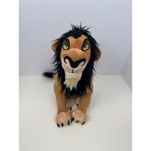 2011 Disney The Lion King Scar Plush Stuffed Animal Villain 14" Sitting Toy